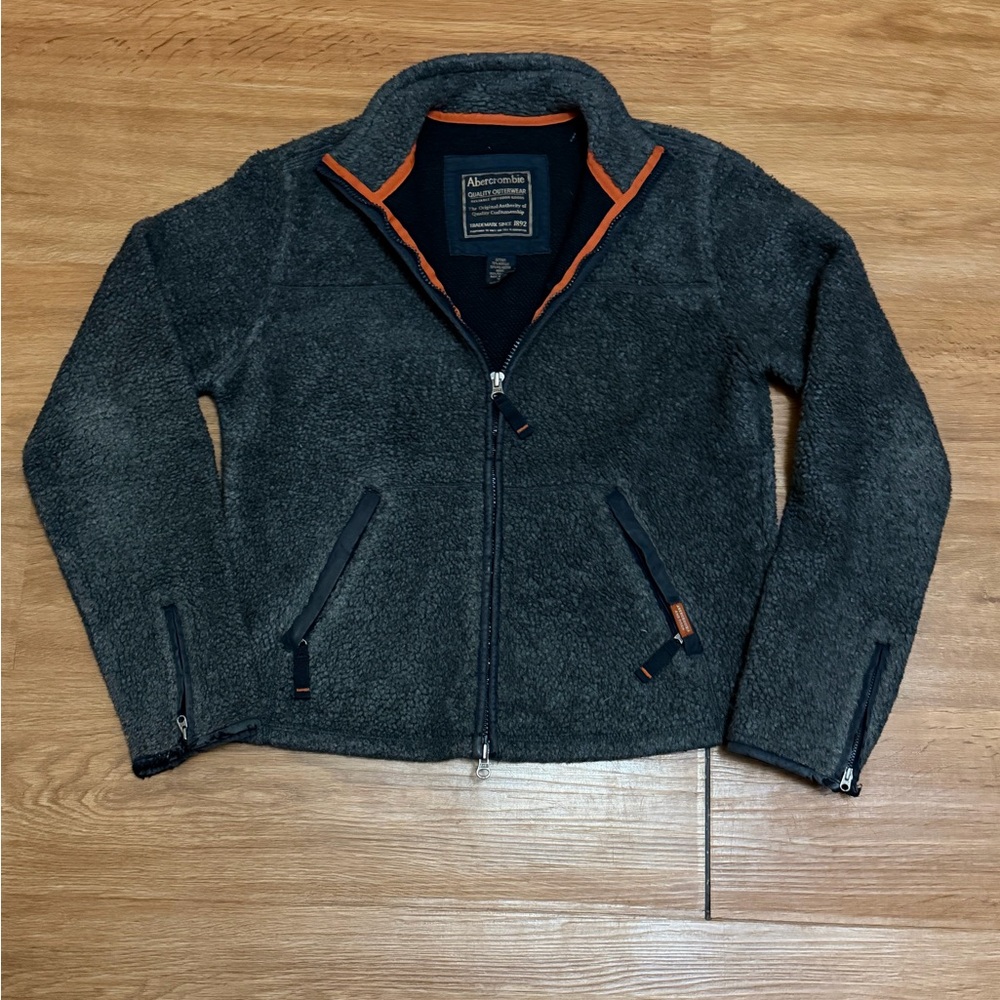 Abercrombie & Fitch full-zip fleece jacket